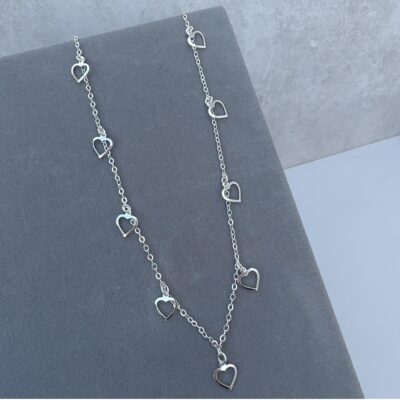 Choker Corações Vazados