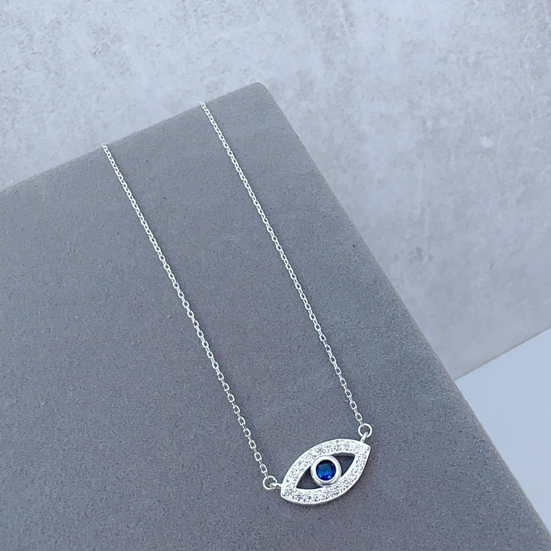 Colar Olho Grego Cravejado