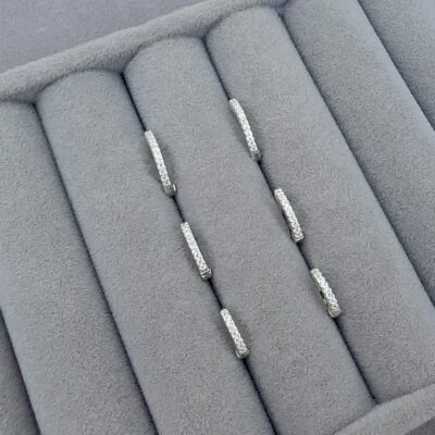 Trio Argola Click Cravejada