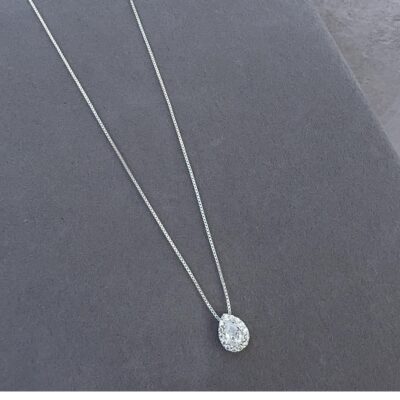 Colar Gota Micro Cravejado